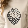 Beautiful Strawberry Vector Image A high-quality digital illustration of a single ripe strawberry in isolation on a transparent background.