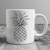 Artistic Pineapple - Vacation DXF