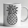 Creative Pineapple In SVG, PNG, PDF And DXF File Formats - Free