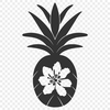 Artistic Pineapple - DXF Format