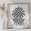 Ornate Pineapple In SVG & PNG