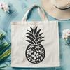 Floral Pineapple In SVG & PNG