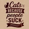 Cat Quote Illustration A humorous quote about cats in a clean, minimalist design.