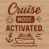 Beautiful Cruise Vacation Graphics A colorful illustration of cruise vacation quotes for inspiration and decoration.