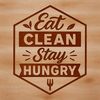A funny quote about food and diet in vector format.