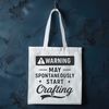 Vibrant Quote Graphics for Crafting Funny quote design for craft projects featuring colorful text in a modern vector style.