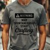 Handmade Craft Inspiration Quote Graphics Funny quote design for crafting projects featuring bold vector lines and typography.