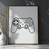 Digital Gaming Controller Design A digital game controller with buttons and directional pad, suitable for video games.