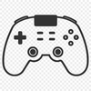 Vector Art Gamepad Layout A high-quality digital representation of a standard game controller layout, designed for vector art.