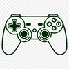 Beautiful SVG Gamepad Layout An illustration of a standard gamepad layout used in gaming consoles and PCs.