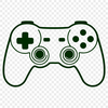 Standard Game Controller Layout SVG A vector graphic representation of a standard game controller layout.