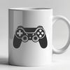 Vector Game Controller Illustration A digital game controller with buttons and joysticks, designed as vector art for video games.