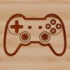 Vintage Game Controller Illustration A detailed illustration of a video game controller with buttons and joysticks, designed as scalable vector graphics.