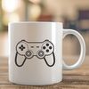 Digital Game Controller Vector Art A digital game controller with buttons and joysticks, designed as vector art.