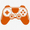 Digital Game Controller SVG A high-resolution digital game controller designed for video games.
