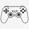 Electronic Game Controller Icon An electronic video game input device with a user interface.