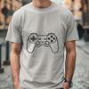 Beautiful Game Controller Vector Illustration A detailed vector graphic illustration of a game controller with buttons and joysticks.