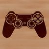 High-Quality Video Game Controller Vector Art A digital game controller with buttons and joystick.