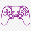 High-Quality Vector Gamepad Design An SVG representation of a modern video game console controller.