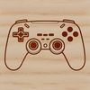 Vector Gaming Controller Illustration A vector illustration of a standard game controller with buttons and joysticks.