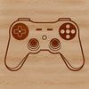 Beautiful Video Game Console Clip Art High-resolution digital design of a video game console controller for crafting and cutting projects.