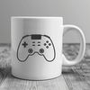 Free Gamepad Clip Art Image A 2D graphical representation of a standard game controller layout.