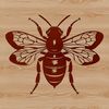 Beautiful Insect Design SVG A stylized illustration of a bee flying in mid-air.