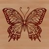 Free SVG Butterfly Clipart Design Illustration of a colorful butterfly with intricate details, suitable for vector art designs and projects.