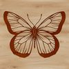 Free Butterfly Clip Art Vector A colorful illustration of a butterfly, suitable for vector design and commercial or personal projects.