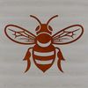 A detailed SVG design of a bee insect.