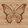 A colorful illustration of a butterfly with intricate wings.