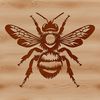 A detailed vector illustration of a bee with intricate details and realistic features.