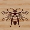 Buzzy Vector Illustration A detailed illustration of a bee, suitable for vector art and digital designs.