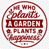 A collection of gardening quotes in vector format for commercial or personal use.