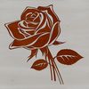 A detailed digital illustration of a rose flower with realistic details and petals.