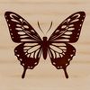 Colorful Winged Friend Design A colorful illustration of a butterfly in flight, suitable for vector graphics.