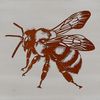 An illustration of a single bee, a common insect found in gardens.