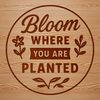 Vector illustration of gardening quotes and phrases for creative projects.