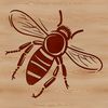 A detailed illustration of a bee in various poses, ideal for gardening enthusiasts and crafters.