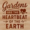 Inspiring phrase for gardeners and nature lovers, designed as a vector graphic for cutting machines and digital designs.
