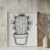 Unique Cactus Drawing SVG - Free Download