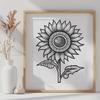 Artistic Sunflower Vector Craft File