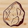 Beautiful Natural Stone Vector An SVG illustration of a textured rock surface.