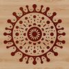 Detailed Bacterial Clipart Image A detailed illustration of a bacteria cell, suitable for vector art and design projects.