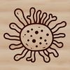Vector illustration of a single bacterium.