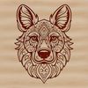 German Shepherd Head Illustration A detailed illustration of a German Shepherd's head, suitable for vector art and cutting machine projects.