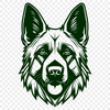 Unique German Shepherd In DXF - For Free Download, Commercial Use