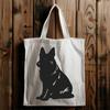 Stunning Sitting German Shepherd - SVG