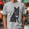 Sitting German Shepherd PNG