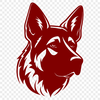 Unique German Shepherd Drawing PNG - Free Download